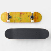 Coole Gelbe Ästhetik Skateboard (Horizontal)