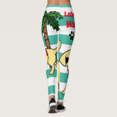 Coole gelbe Labrador-Sonnenbrille-Labrador-Mama Leggings (Rückseite)