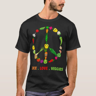 Coole Gemüse-Kunst für Frauen Männer vegane Lebens T-Shirt