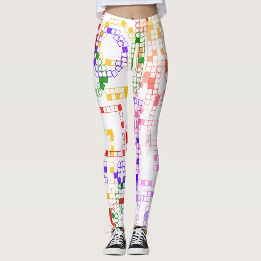 Coole Gemusterte Leggings (Vorderseite)