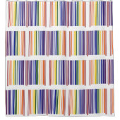 Coole geometrische Doppelbogenfarben Duschvorhang (Vorderseite)