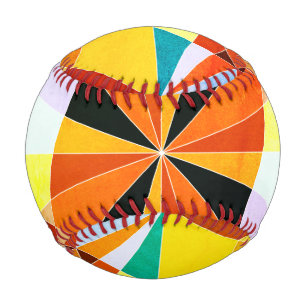 Coole geometrische Formen in warmen Farben Baseball