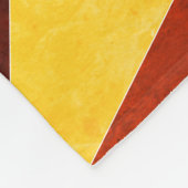 Coole geometrische Formen in warmen Farben Fleecedecke (Ecke)
