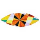 Coole geometrische Formen in warmen Farben Football (Panel)