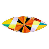 Coole geometrische Formen in warmen Farben Football (Panel)