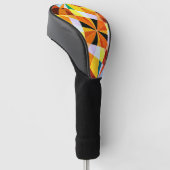 Coole geometrische Formen in warmen Farben Golf Headcover (angewinkelt)