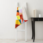 Coole geometrische Formen in warmen Farben Sherpadecke (Beispiel)