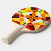 Coole geometrische Formen in warmen Farben Tischtennis Schläger (Vorderseite)
