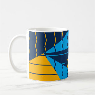 Coole geometrische Formen und Linien Kaffeetasse