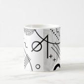 Coole geometrische Formen und Linien Kaffeetasse (Mittel)