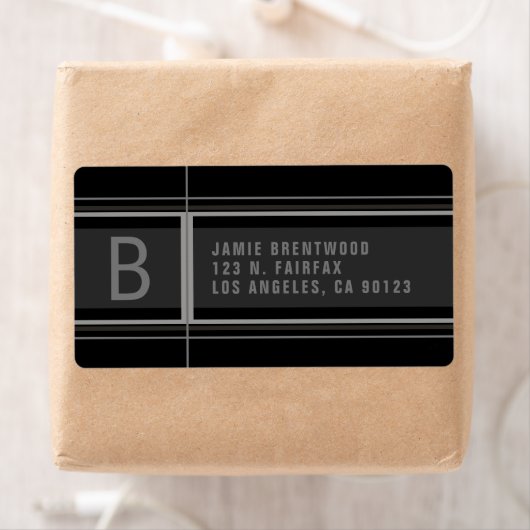 Coole geometrische stilisierte Rücksendeadresse (Insitu)