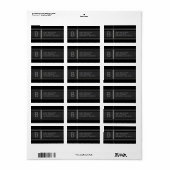 Coole geometrische stilisierte Rücksendeadresse Adressaufkleber (Vorne)