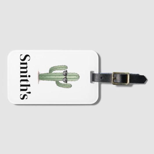 Coole Gepäckmarke Cactus Gepäckanhänger