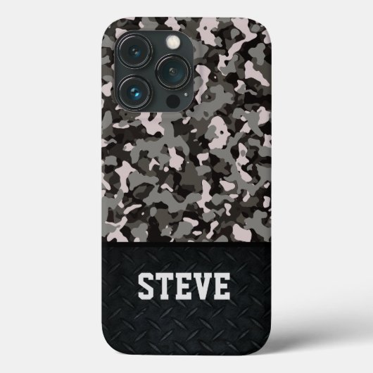 Coole, gequälte Camouflage Name Men's Stilvoll Case-Mate iPhone Hülle (Rückseite)
