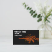 Coole Geschäfts-Karte Rot AR 15 Visitenkarte (Stehend Vorderseite)