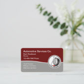 Coole Geschäftskarten für das Thema Automotive Visitenkarte (Stehend Vorderseite)