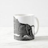 Coole Geschenk Astrologie-Zeichen-Tasse Löwe Kaffeetasse (VorderseiteRechts)