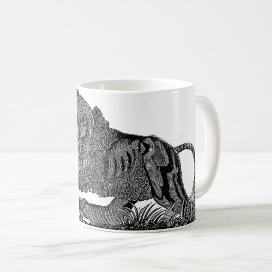 Coole Geschenk Astrologie-Zeichen-Tasse Löwe Kaffeetasse (VorderseiteRechts)