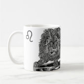 Coole Geschenk Astrologie-Zeichen-Tasse Löwe Kaffeetasse (Links)