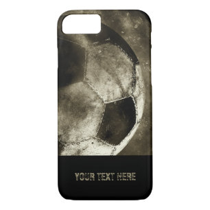 Coole Geschenke des Grungesepia-Fußball-Ball-  iPhone 8/7 Hülle