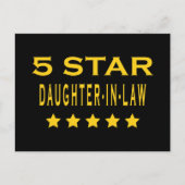 Coole Geschenke: Fünf-Sterne-Tochter im Jura Postkarte (Vorderseite)