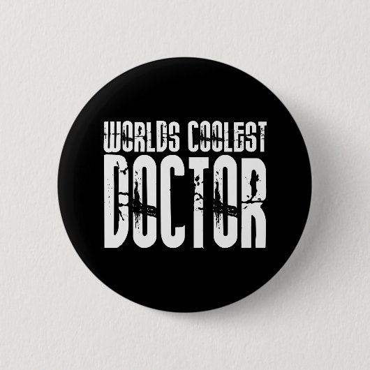 Coole Geschenke für Ärzte: Coolster Arzt der Welt Button (Vorderseite)