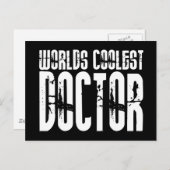 Coole Geschenke für Ärzte : Welten Coolster Arzt Postkarte (Vorne/Hinten)
