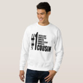 Coole Geschenke für Cousins: Cousin der Nr.-eine Sweatshirt (Vorne ganz)