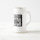 Coole Geschenke für Doktoren: Weltcoolster Doktor Bierglas (VorderseiteRechts)