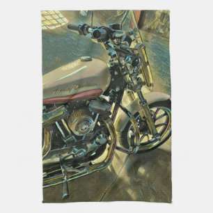 Coole Geschenke für Motorradfahrer Geschirrtuch