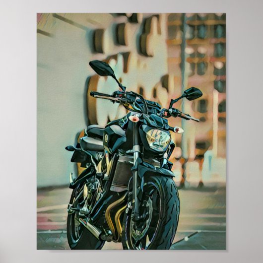 Coole Geschenke für Motorradfahrer Poster (Vorne)