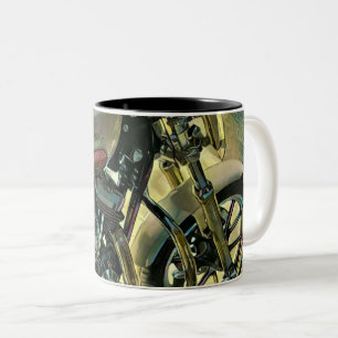 Coole Geschenke für Motorradfahrer Zweifarbige Tasse