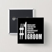 Coole Geschenke für Zimmer: Nummer eins Button (Vorne & Hinten)