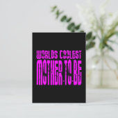 Coole Geschenke: Rosa Welten Coolste Mutter zu sei Postkarte (Stehend Vorderseite)