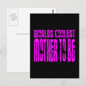 Coole Geschenke: Rosa Welten Coolste Mutter zu sei Postkarte (Vorne/Hinten)