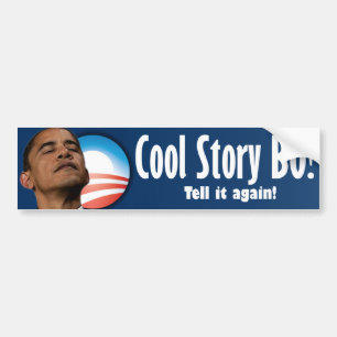 Coole Geschichte BO - Antibarack obama Autoaufkleber