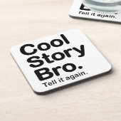 Coole Geschichte Bro. Korken-Untersetzer Untersetzer (Linke Seite)