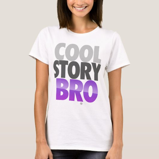 Coole Geschichte Bro (lila) T-Shirt (Vorderseite)