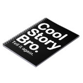 Coole Geschichte Bro. Notizbuch Notizblock (Linke Seite)