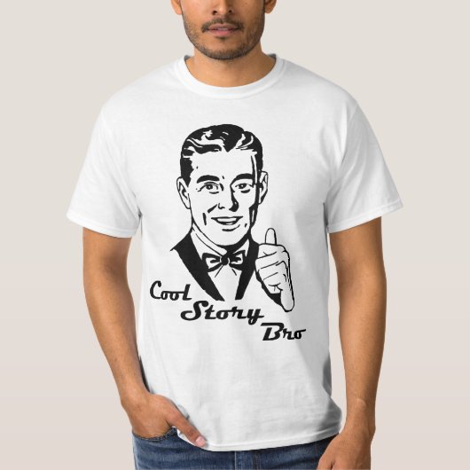 Coole Geschichte Bro Retro T-Shirt (Vorderseite)