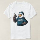 Coole Gesichtsadler mit Sonnenbrille Grafische Adl T-Shirt (Design vorne)