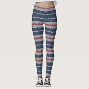 Coole gezogene Wirkung Stripte Leggings