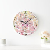 Coole Giraffbrille Große Wanduhr (Zuhause)