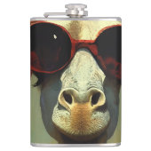 Coole Giraffe Flachmann (Vorderseite)