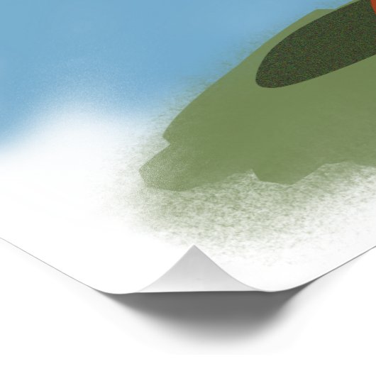 Coole Giraffe Foto drucken (Ecke)