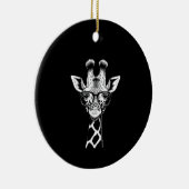 Coole Giraffe Graphic Lässig Summer Funny Niedlich Keramik Ornament (Rechts)