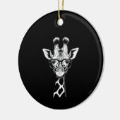 Coole Giraffe Graphic Lässig Summer Funny Niedlich Keramik Ornament (Links)