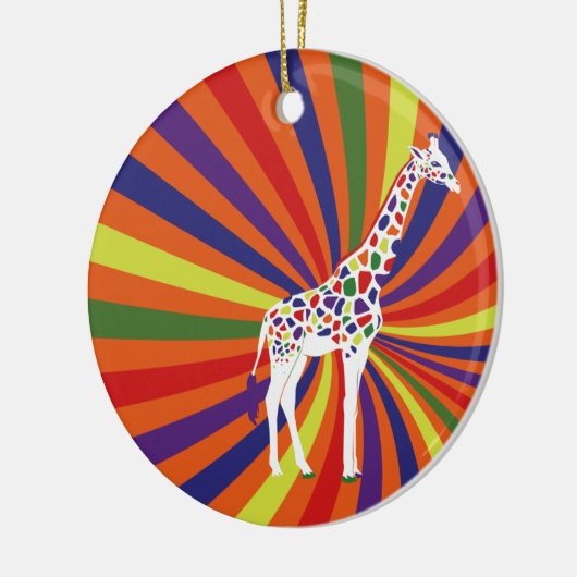 Coole Giraffe Keramik Ornament (Links)