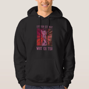 Coole Giraffe mit Brille Hoodie