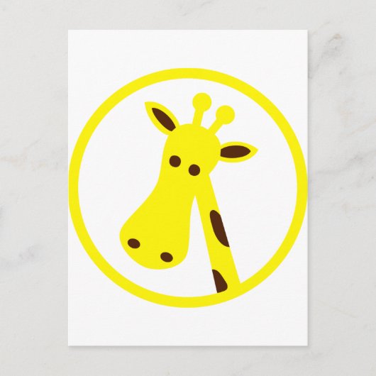 Coole Giraffe Postkarte (Vorderseite)